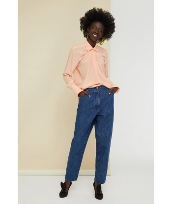 Pantalon fuselé en denim bio en linge