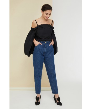 Pantalon fuselé en denim bio en linge