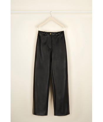 Pantalon iconique en faux cuir pas cher chine