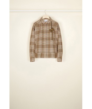 Blouson en coton tartan pas cher 