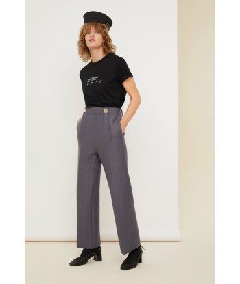 Pantalon large en laine à prix réduit toute l'année