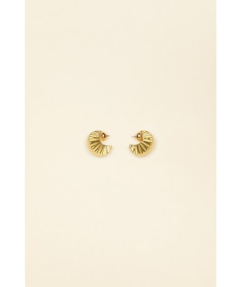 Petites boucles d’oreilles mandarine en laiton pas chere