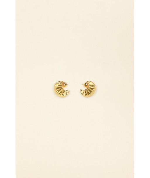 Petites boucles d’oreilles mandarine en laiton pas chere