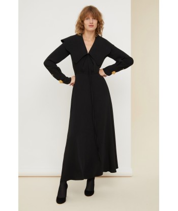 Robe longue à col ample shop