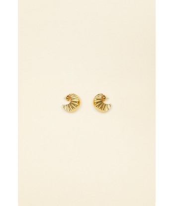 Petites boucles d’oreilles mandarine en laiton pas chere