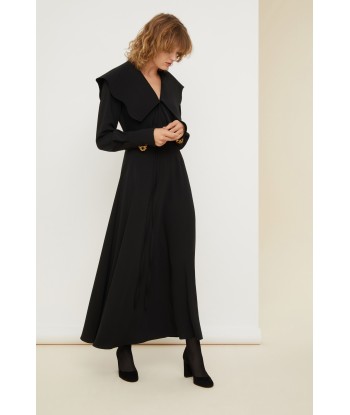 Robe longue à col ample shop