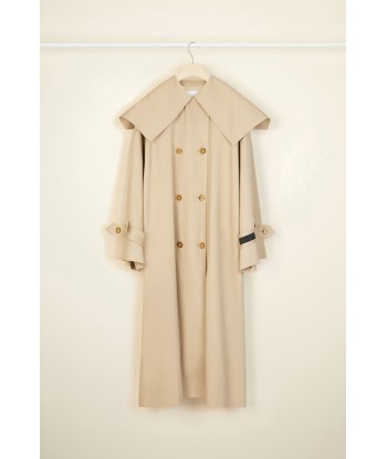 Trench en gabardine bio en linge