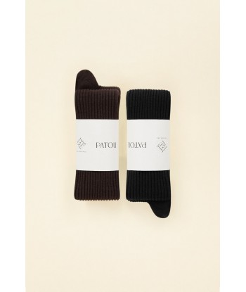 Lot de deux paires de chaussettes en coton bio shop