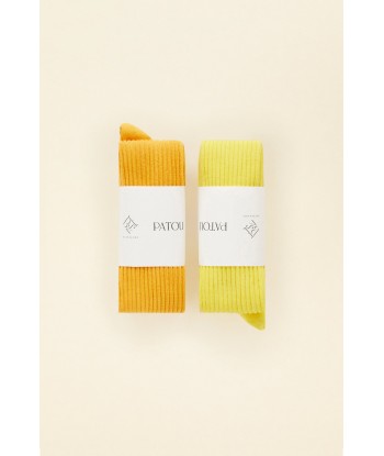 Lot de deux paires de chaussettes en coton bio JUSQU'A -70%! 