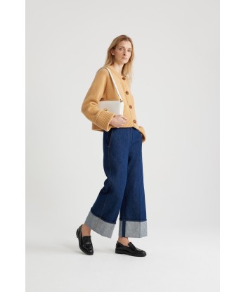 Pantalon en denim bio à revers offre 