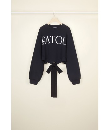 Sweatshirt Patou court en coton bio le concept de la Pate a emporter 