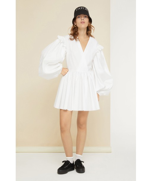 Volume sleeve dress in organic cotton Paris Déstockage Promo