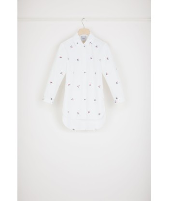 Chemise baby brodée en coton bio Fin de série