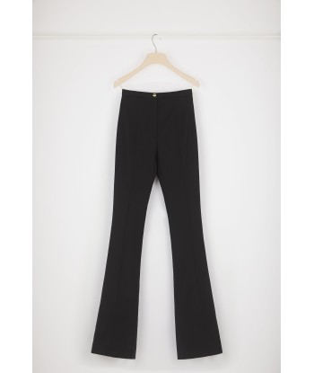 Pantalon ajusté évasé en laine vierge 50-70% off 