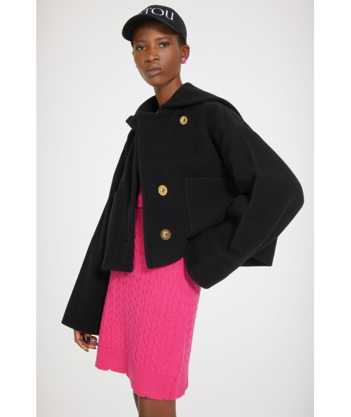 Manteau court en laine double face shop