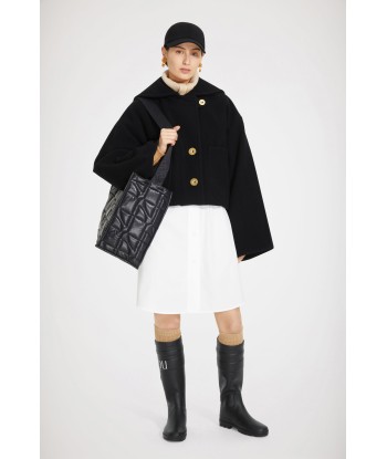 Manteau court en laine double face shop