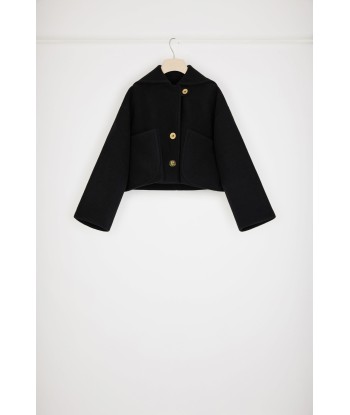 Manteau court en laine double face shop