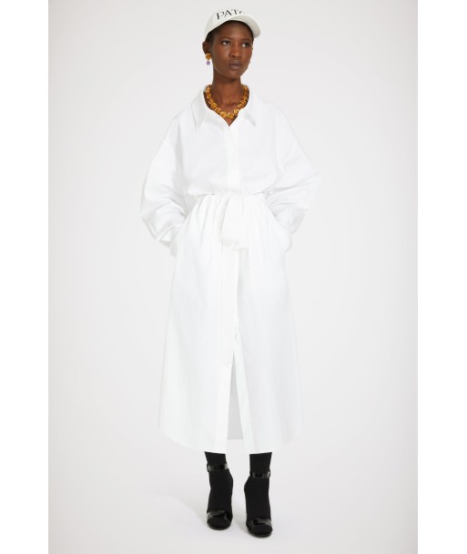 Robe trompe l’oeil en coton bio suggérées chez