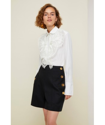 Chemise à plastron en dentelle online