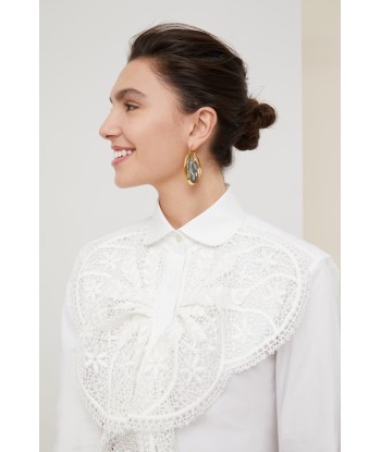 Chemise à plastron en dentelle online