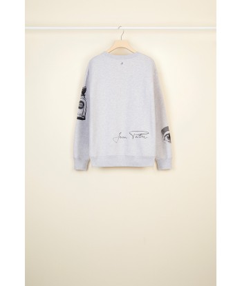 Sweatshirt oversize en coton imprimé outlet