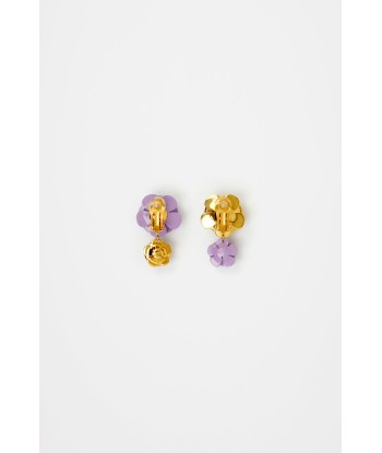 Doubles boucles d’oreilles à fleurs soldes