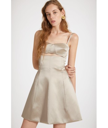 Robe à découpes en satin de coton mélangé chez Cornerstreet bien 