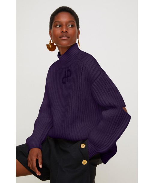 Pull oversize en laine Mérinos à découpes livraison gratuite