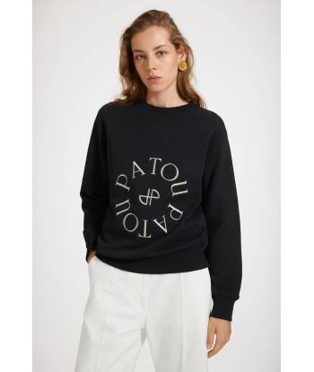 Sweatshirt à logo médaillon en coton bio vous aussi creer 