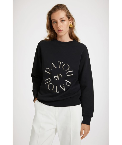 Sweatshirt à logo médaillon en coton bio vous aussi creer 