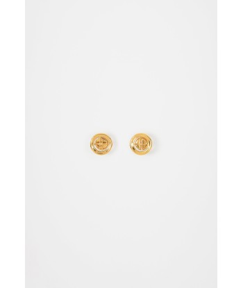 Boucles d'oreilles JP en laiton doré Profitez des Offres !