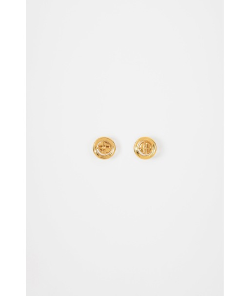 Boucles d'oreilles JP en laiton doré Profitez des Offres !