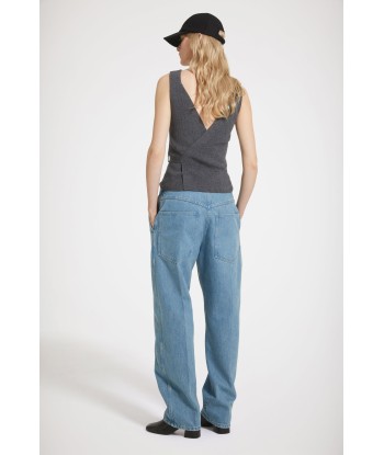 Pantalon cargo en denim bio votre