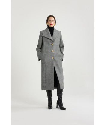 Manteau long en laine texturée Découvrez la collection