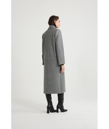 Manteau long en laine texturée Découvrez la collection