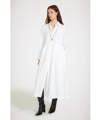 Robe chemise midi en coton bio store