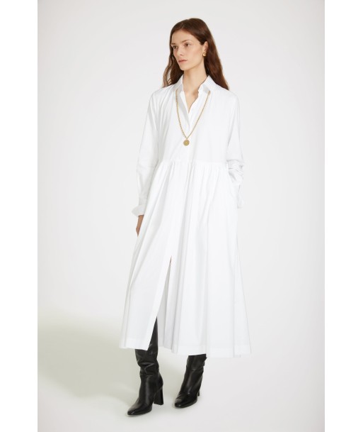 Robe chemise midi en coton bio store