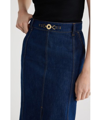 Jupe midi fendue en denim bio Comparez plus de prix