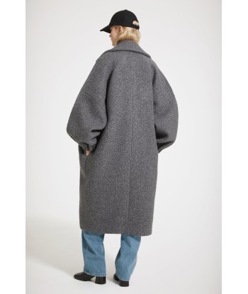 Manteau cocon en laine bouclée mélangée Comment ça marche