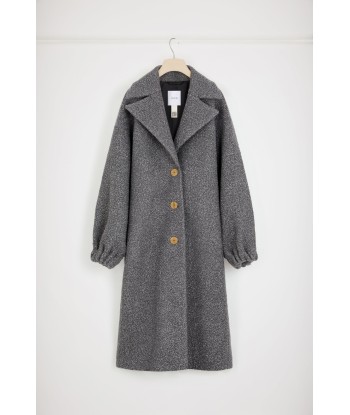 Manteau cocon en laine bouclée mélangée Comment ça marche