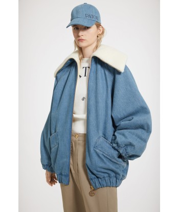 Veste oversize en denim bio et faux shearling prix pour 