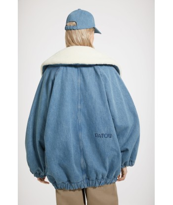 Veste oversize en denim bio et faux shearling prix pour 