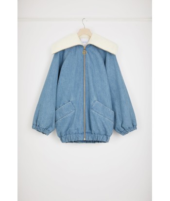 Veste oversize en denim bio et faux shearling prix pour 