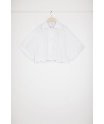 Chemise courte à motif ondulé en coton éco-responsable pas cheres