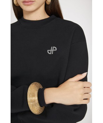 Sweatshirt Patou à strass en coton bio acheter