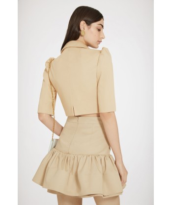 Veste courte en gabardine de coton ou a consommer sur place