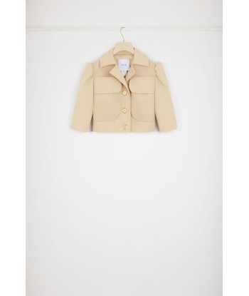 Veste courte en gabardine de coton ou a consommer sur place