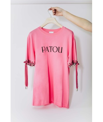 Patou Upcycling t-shirt en coton bio Dans la société mordern