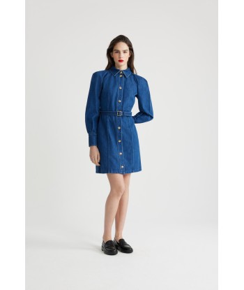 Robe courte en denim bio Véritable concentré