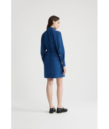 Robe courte en denim bio Véritable concentré